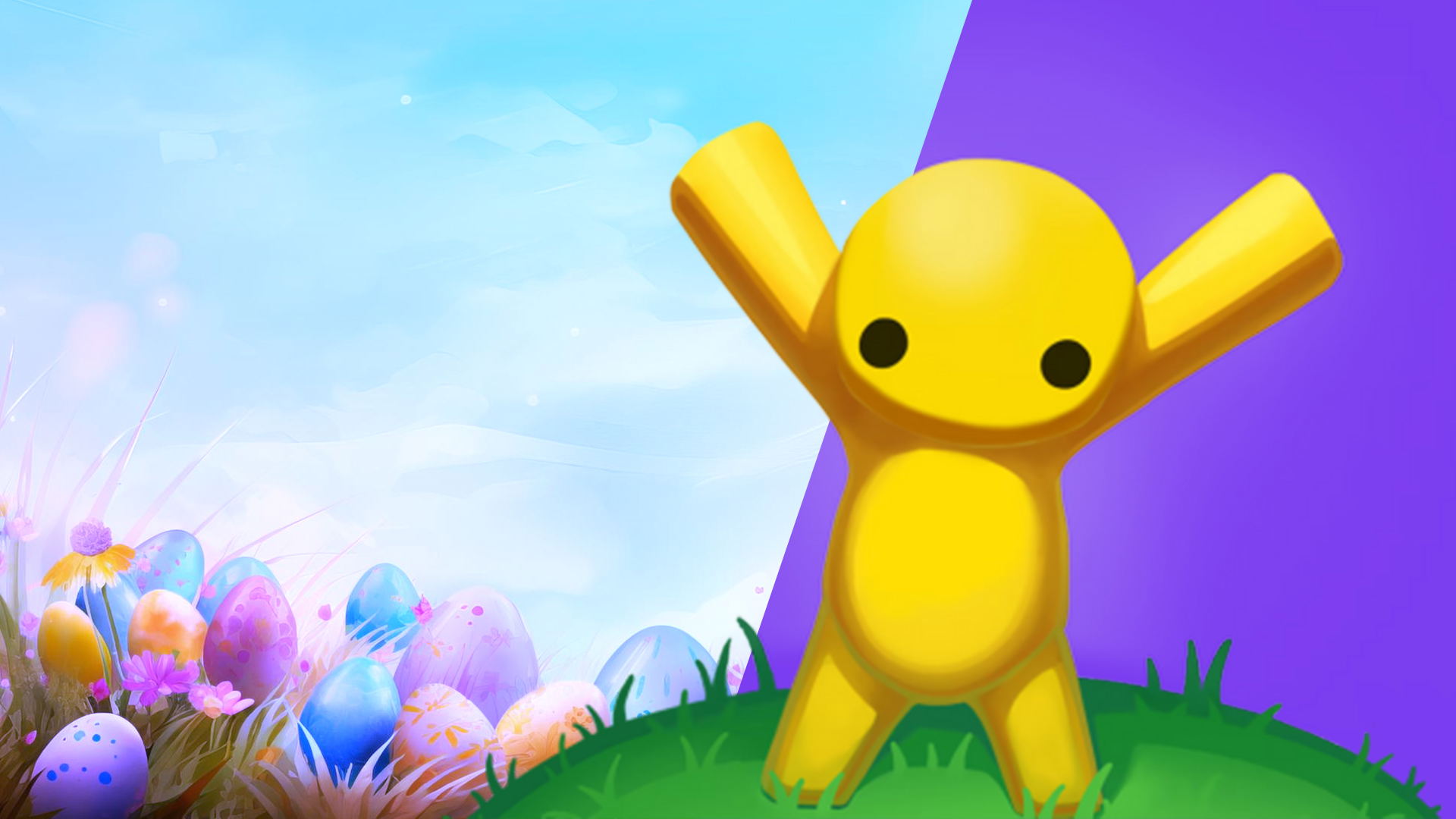 Playasia Easter Sale 2026: Easter eggs, games in a basket, anime characters, and up to 80% off H2 games.
