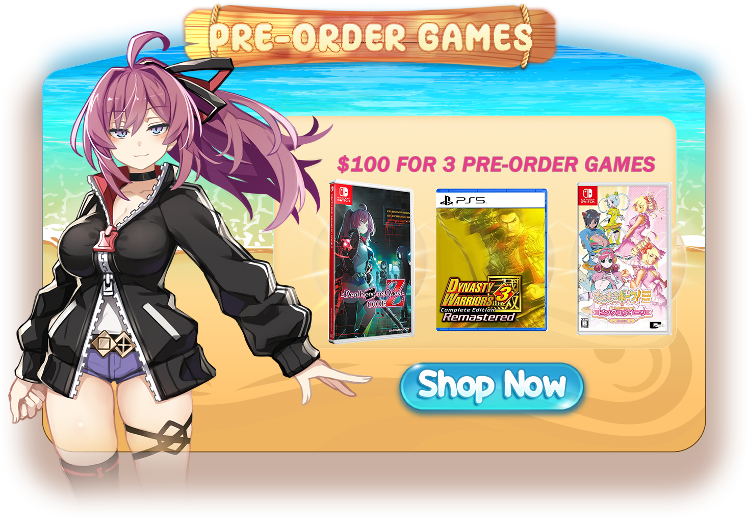 Pre-order games - $100 for 3 pre-order games - Shop Now