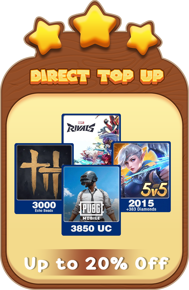 Direct Top Up - up to 20% off