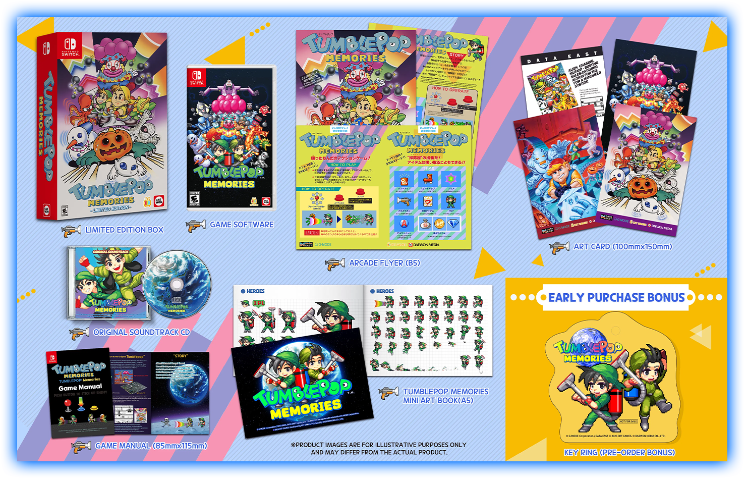 Tumblepop: Memories Limited Edition contents