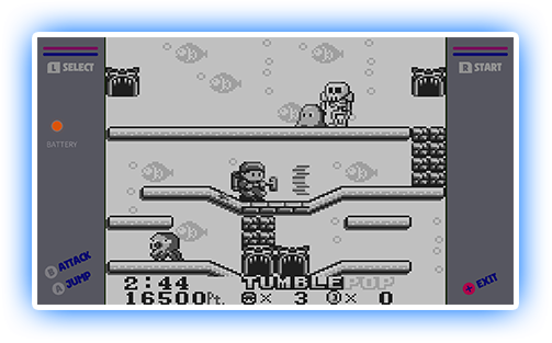 Tumblepop: Memories Game Boy style screenshot